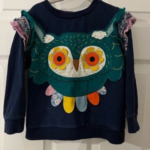 Navy owl sweatshirt 4T/5T